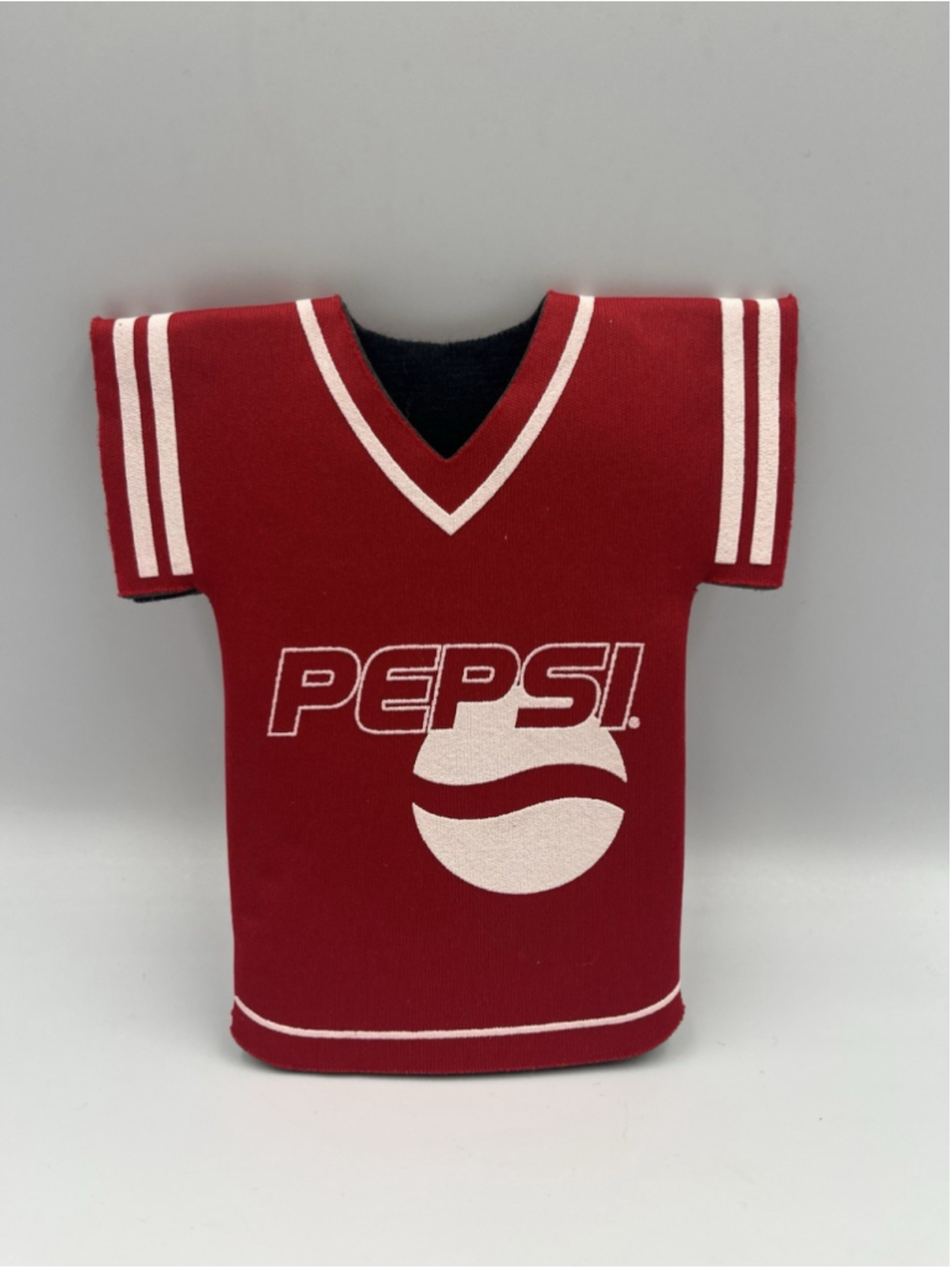 Pepsi Logo RED & White Foam Collapseable Koozie Can Drink Holder UOFL GO CARDS!